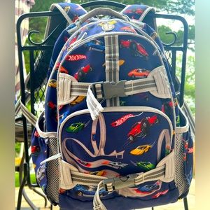 Pottery Barn Hot Wheels Backpack and Lunch Box